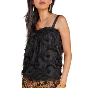 ANTHROPOLOGIE | Waverly Grey‎ Delia Fringed Tank